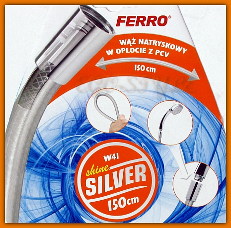 Wąż natryskowy Shine Silver W41 FERRO