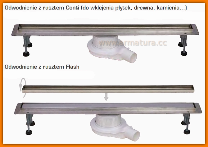 Odpływ liniowy FINO CONTI / FLASH WINKIEL DESIGN WDO-700-04-6601