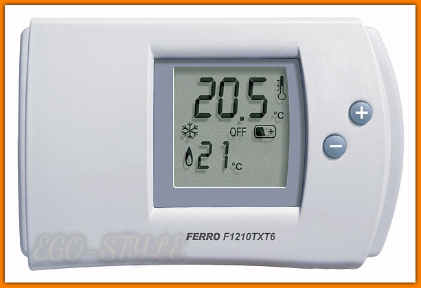 Termostat termoregulator dobowy F1210TXT6 FERRO elektroniczny bezprzewodowy