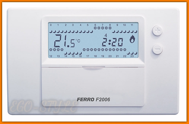 Termostat termoregulator tygodniowy F2006 FERRO elektroniczny